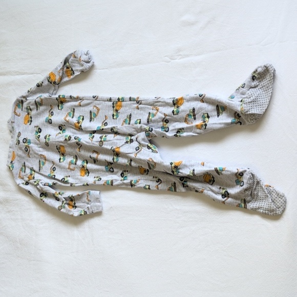 george gray construction cotton zipper footie sleeper pajamas 2T toddler boys - Picture 6 of 6